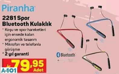 PİRANHA SPOR BLUETOOTH KULAKLIK PİRANHA SPOR BLUETOOTH KULAKLIK